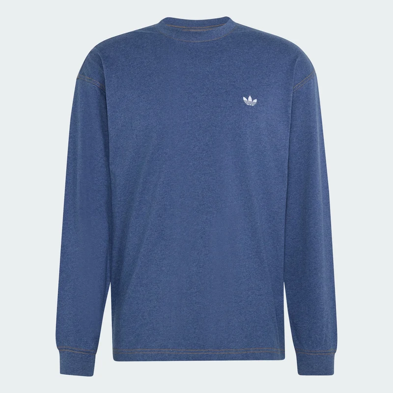 adidas Originals Men TREFOIL ESSENTIALS MELANGE LONG SLEEVE TEE