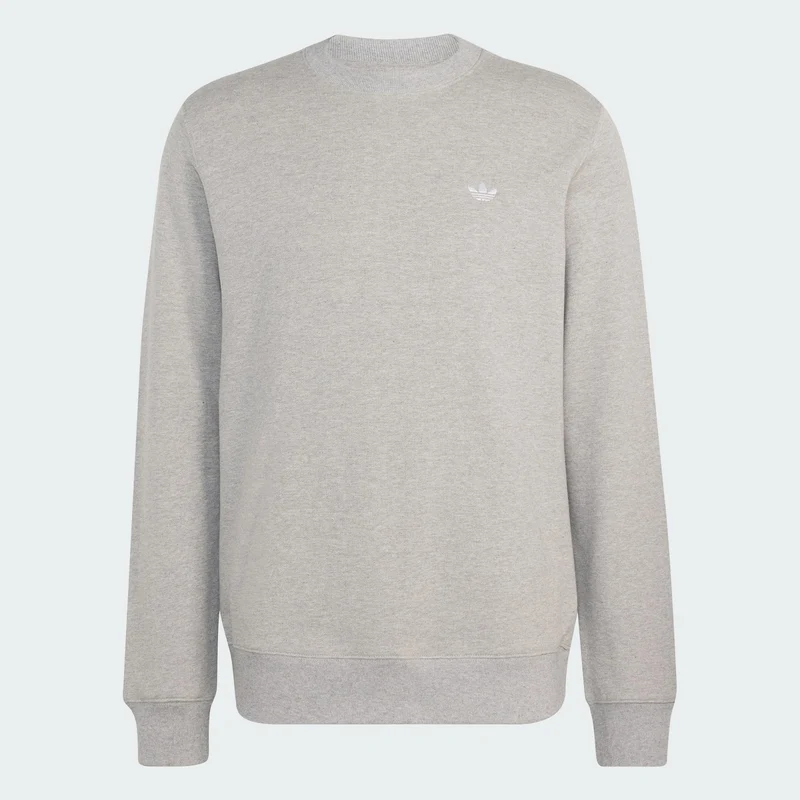 adidas Originals Men Trefoil Essentials Crew French Terry Sweatshirt