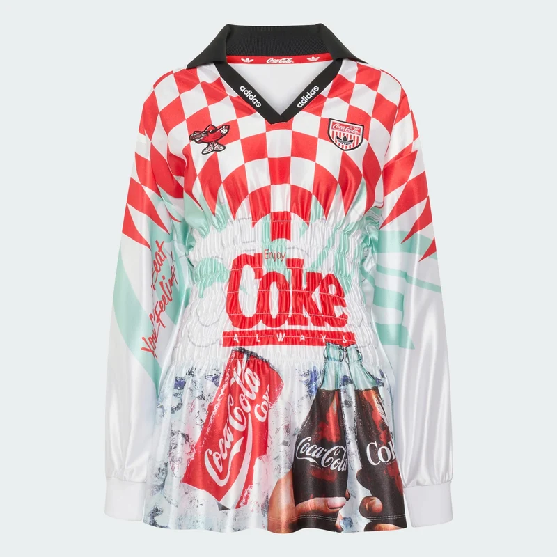 adidas Originals Women ADIDAS X COCA-COLA MASH UP SMOCKED JERSEY