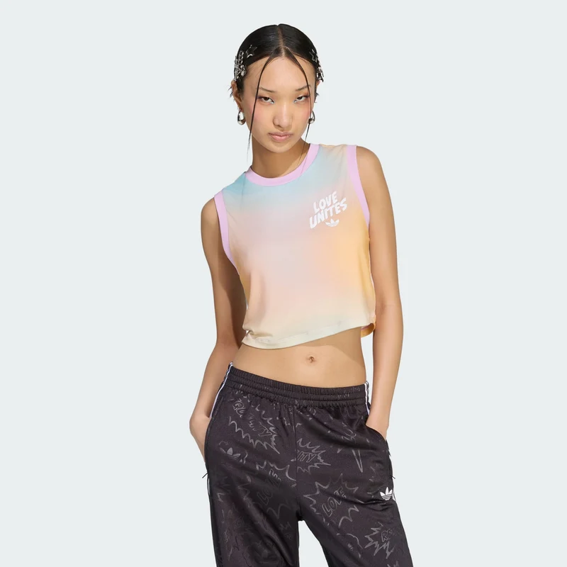 adidas Originals Women LOVE UNITES ALL OVER PRINT TANK Top