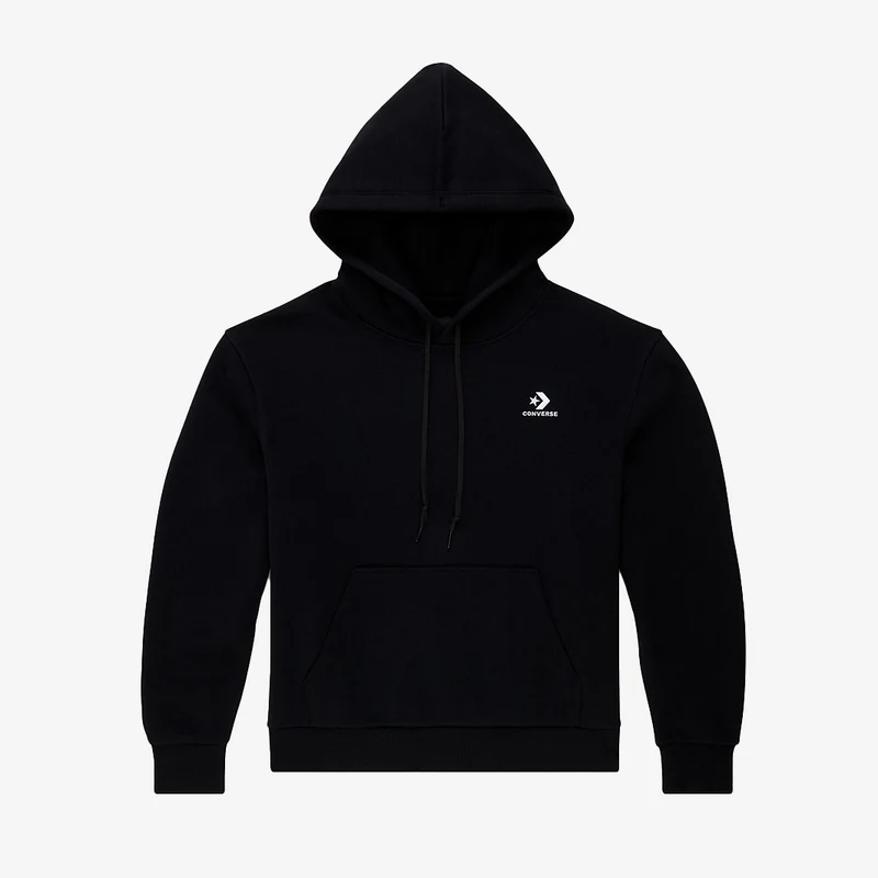 Converse Womens Embroidered Star Chevron Pullover Hoodie