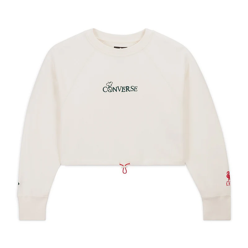 Converse x LFC Womens Solid Crew Crop Top