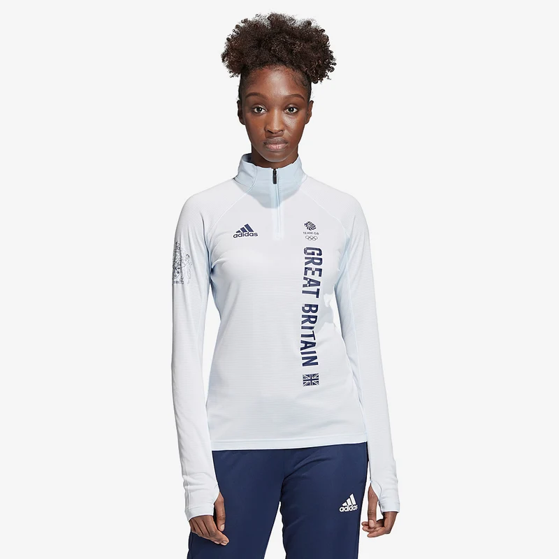 adidas Team GB Womens 1/2 Zip