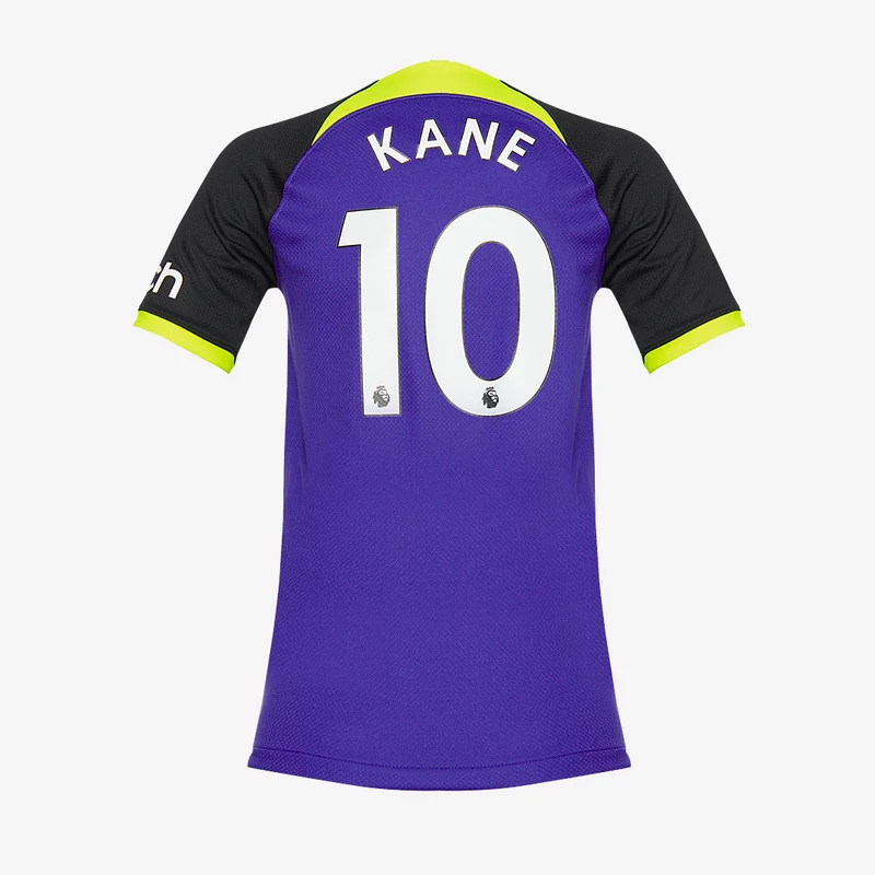 Nike Tottenham Hotspur 22/23 Kids Dri-Fit Stadium SS Away Shirt With Kane 10 Printing