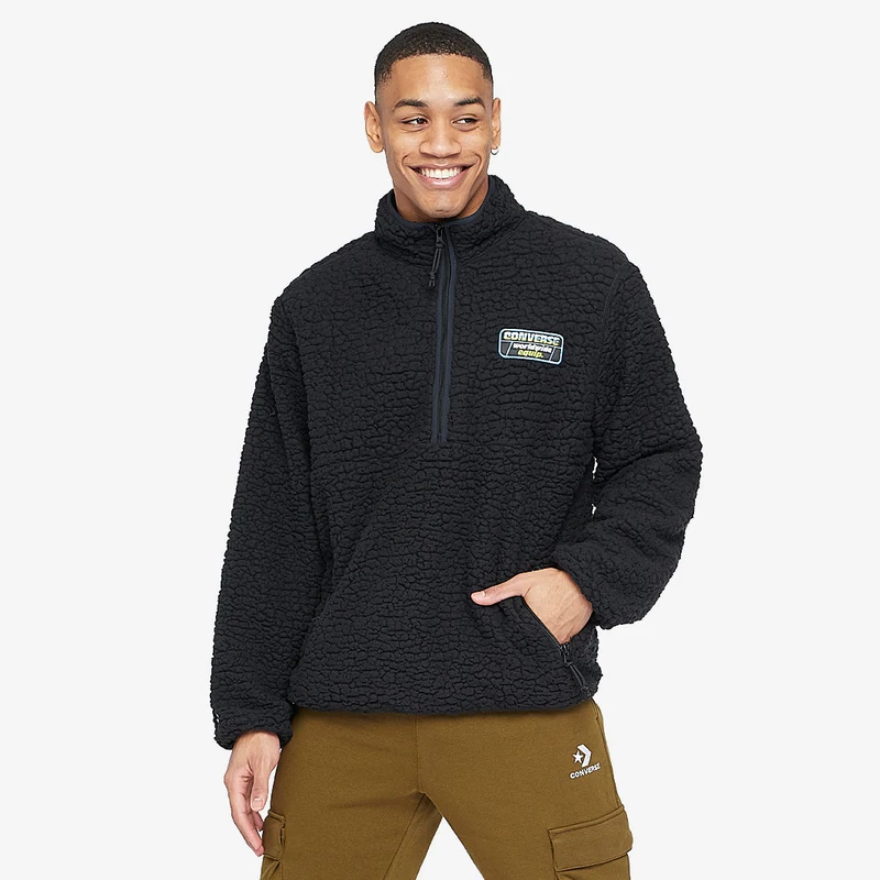 Converse Half Zip Sherpa Pullover