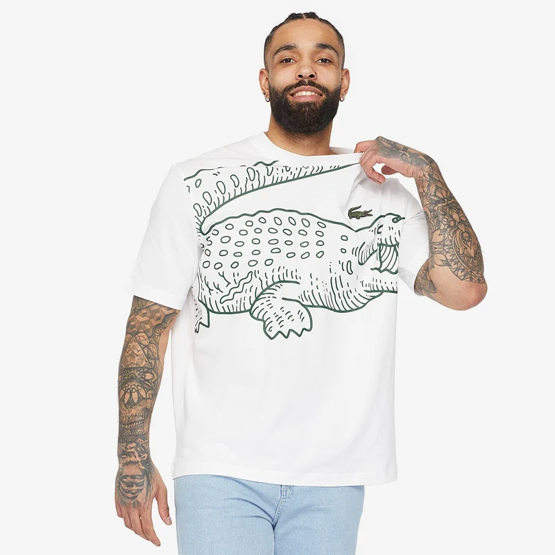 Lacoste Croc Print Organic Cotton T-shirt