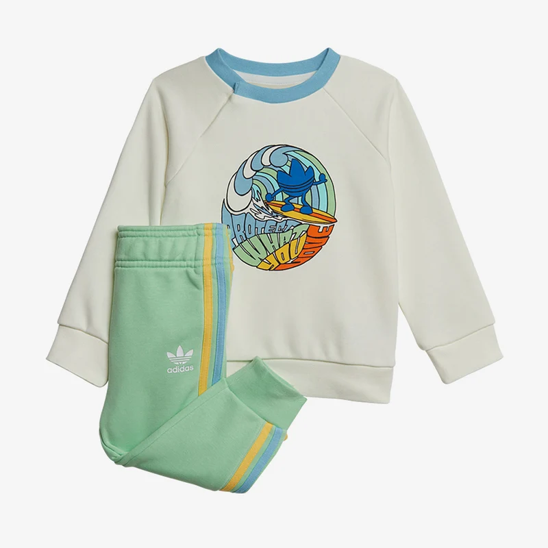 adidas Originals Toddler Graphic Print Crew Set (1-4Y)