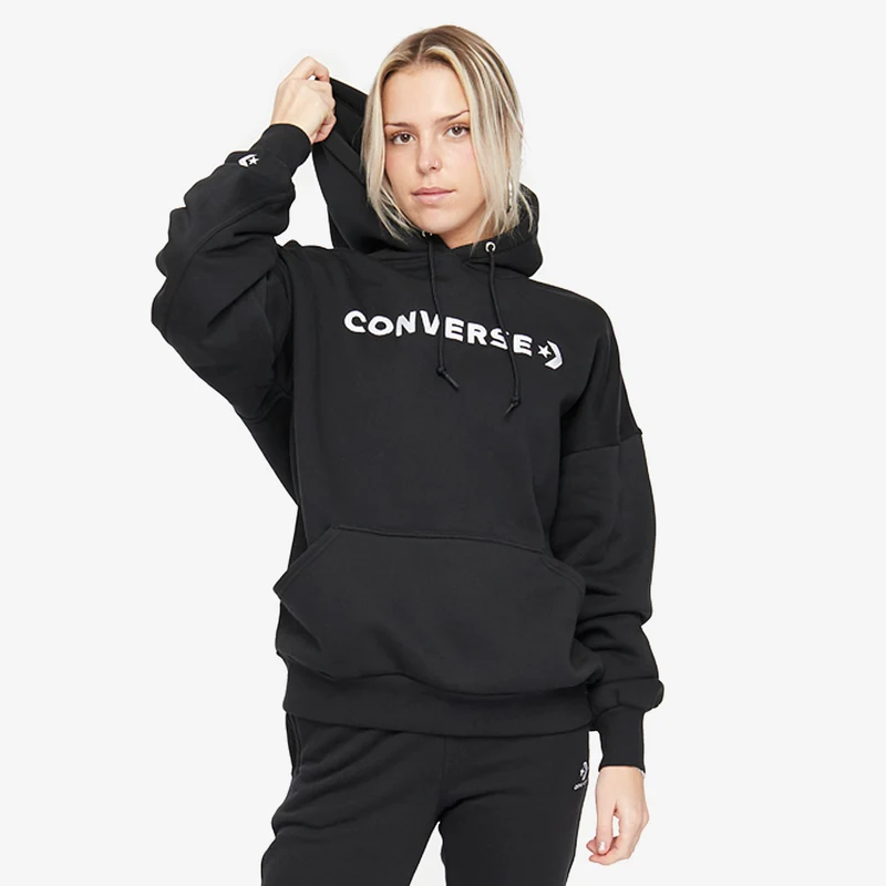 Converse Womens Embroidered Wordmark Hoodie