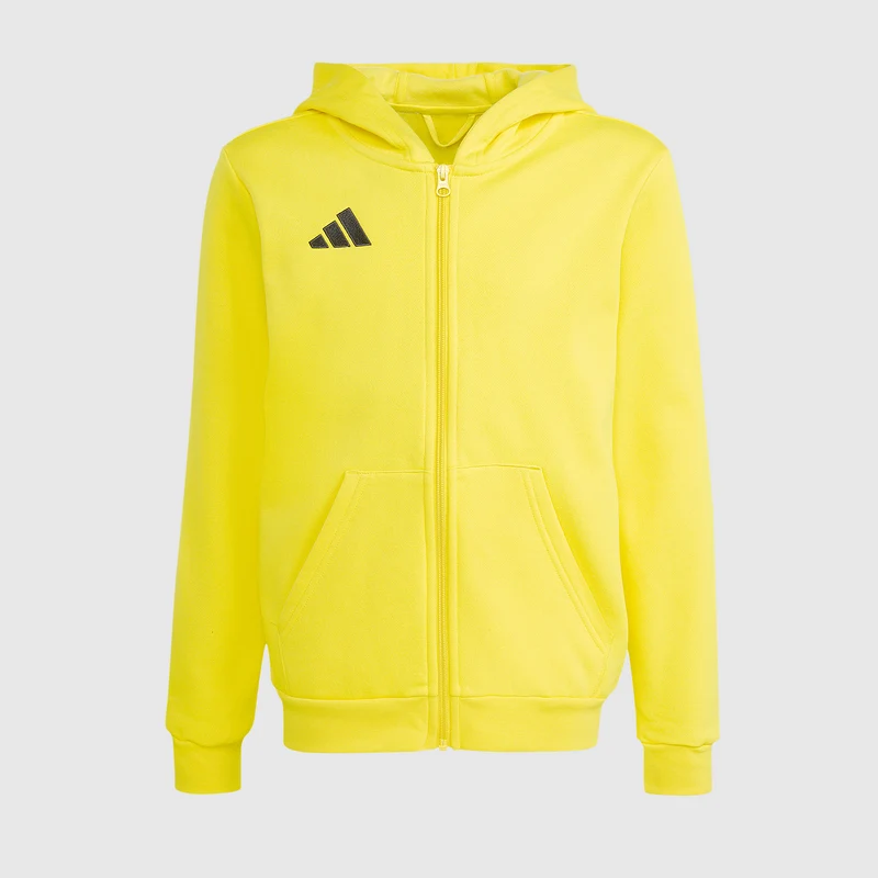 adidas Junior Entrada 26 Full-Zip Cotton Hoodie