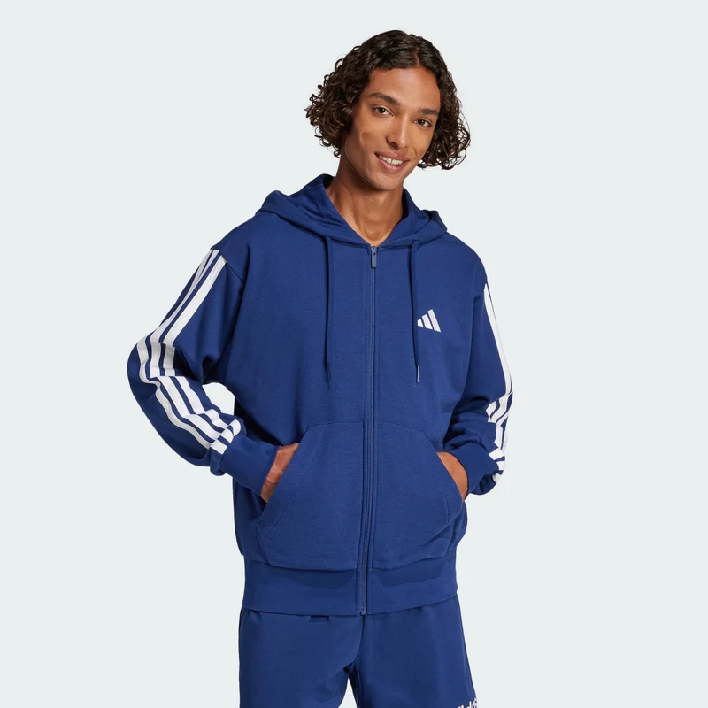 adidas Essentials 3-Stripes French Terry Full