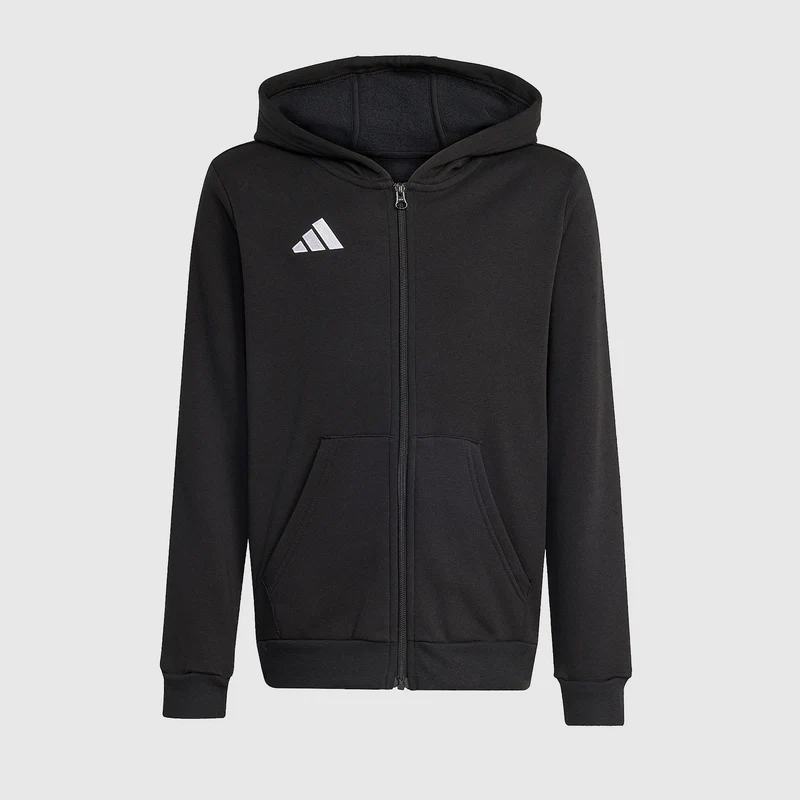 adidas Junior Entrada 26 Full-Zip Cotton Hoodie