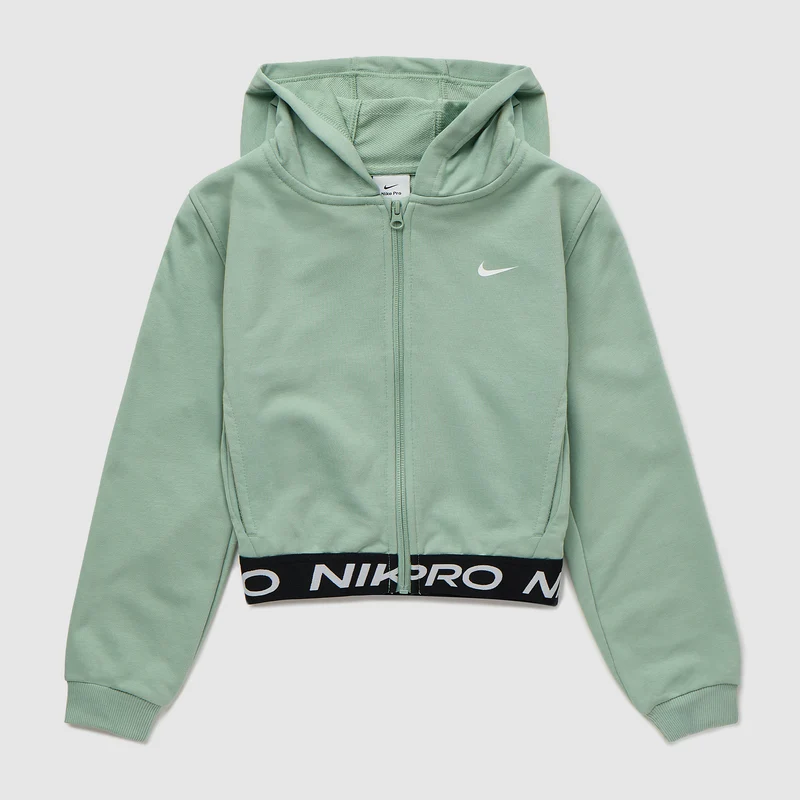 Nike Pro Older Kids Fleece Dri-FIT Full Zip Hoodie (8-15Y)