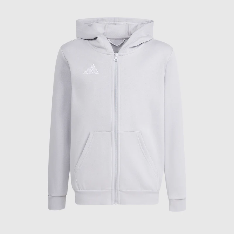 adidas Junior Entrada 26 Full-Zip Cotton Hoodie