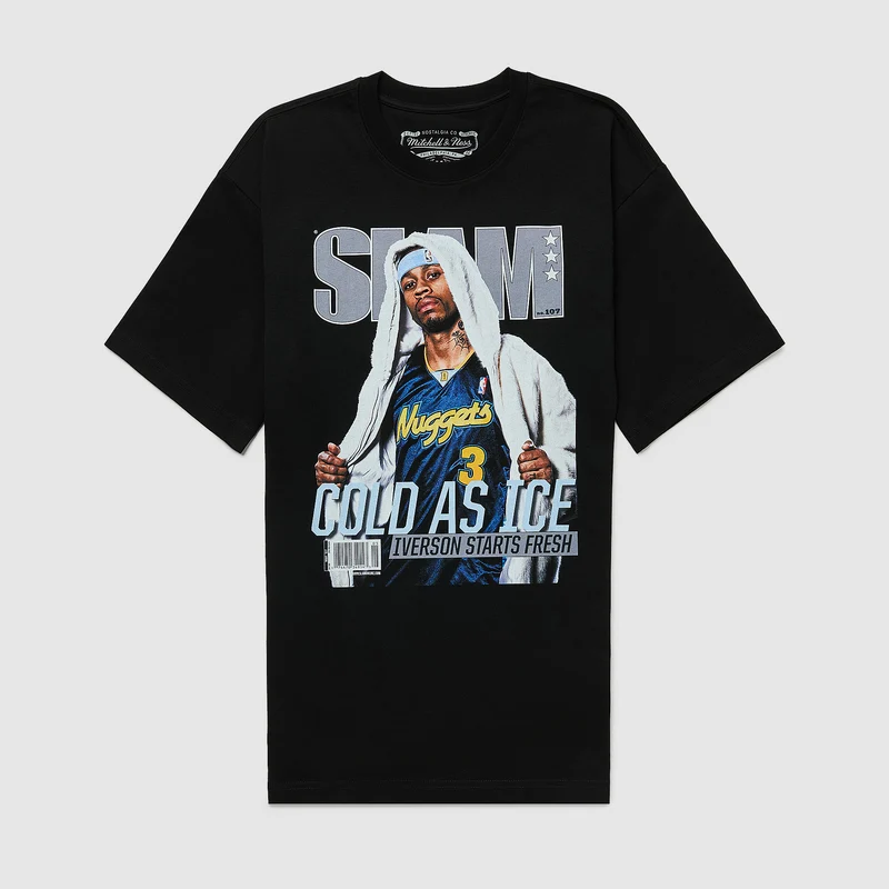 Mitchell & Ness NBA Allen Iverson Denver Nuggets Boxy Slam T-Shirt