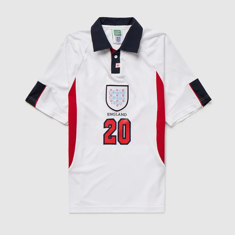 Score Draw England 1998 World Cup Home Shirt with Owen 20