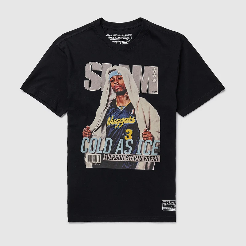 Mitchell & Ness NBA Allen Iverson Denver Nuggets Slam T-Shirt