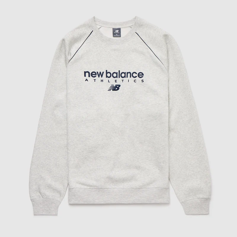 New Balance Linear Graphic Fleece Crew Sweatshirt