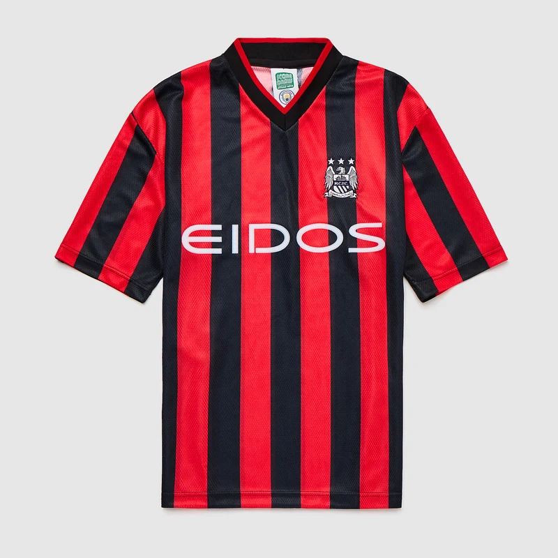 Score Draw Retro Manchester City 2001 Away Shirt