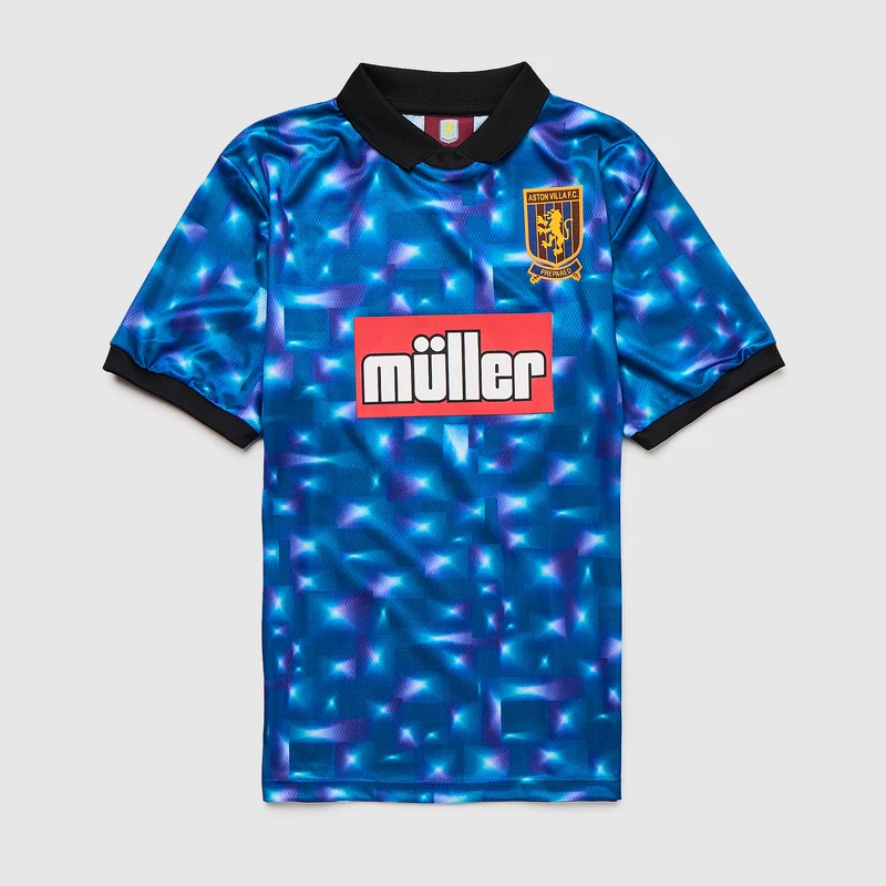 Score Draw Retro Aston Villa 1994 Away GK Shirt