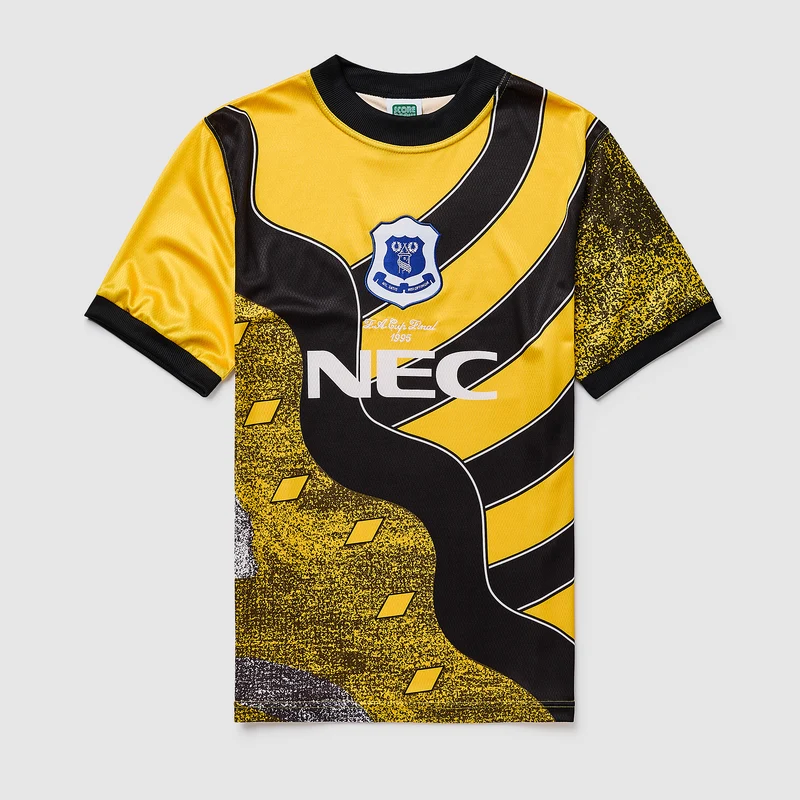 Score Draw Retro Everton 1995 Home FA Cup Final GK Shirt