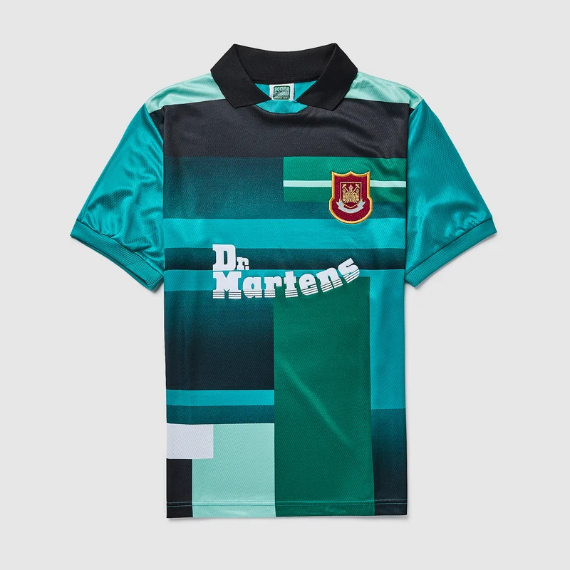 Score Draw Retro West Ham 1998 Home GK Shirt