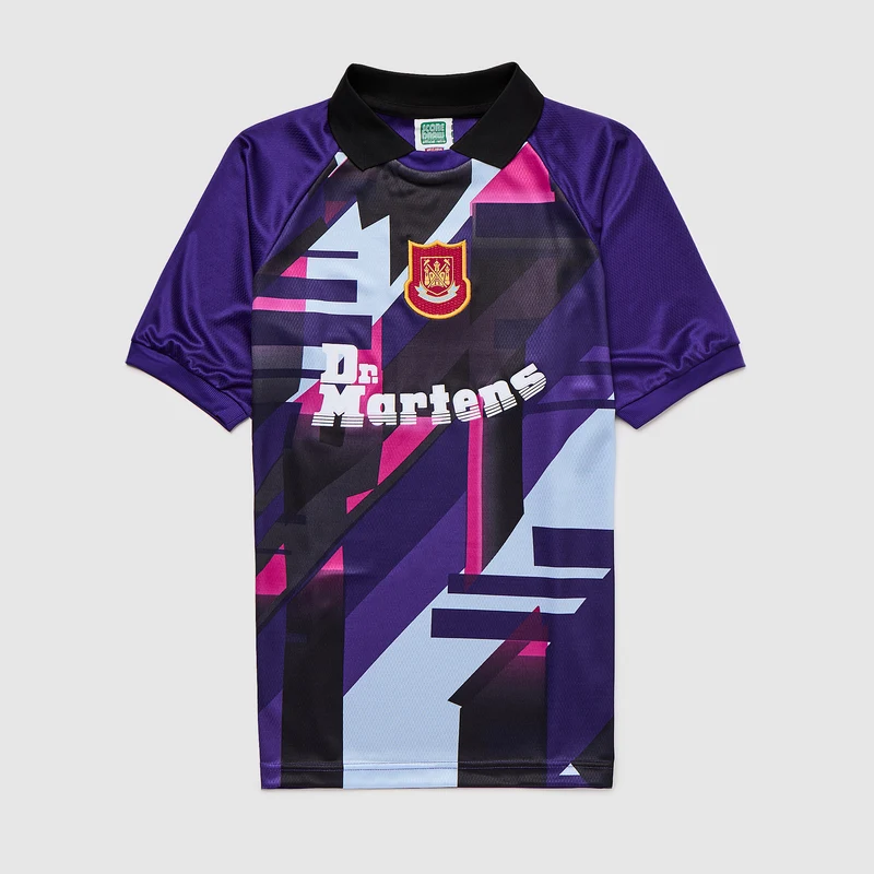 Score Draw Retro West Ham 1998 Away GK Shirt