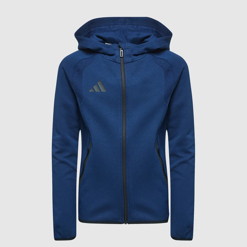 adidas Junior Tiro Travel Full-Zip Cotton Hoodie