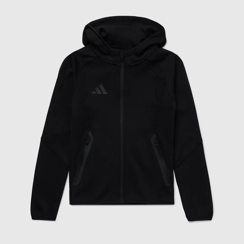 adidas Junior Tiro Travel Full-Zip Cotton Hoodie