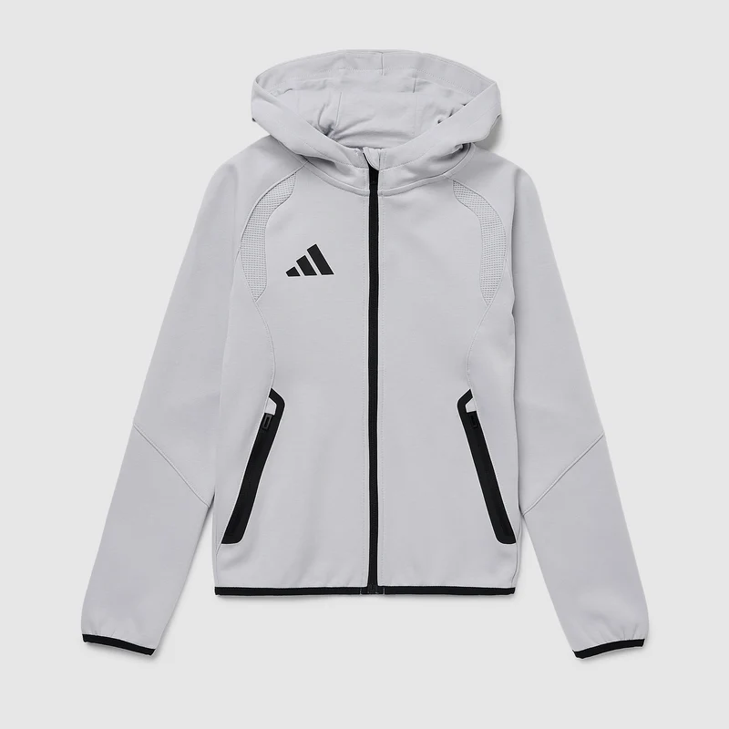 adidas Junior Tiro Travel Full-Zip Cotton Hoodie