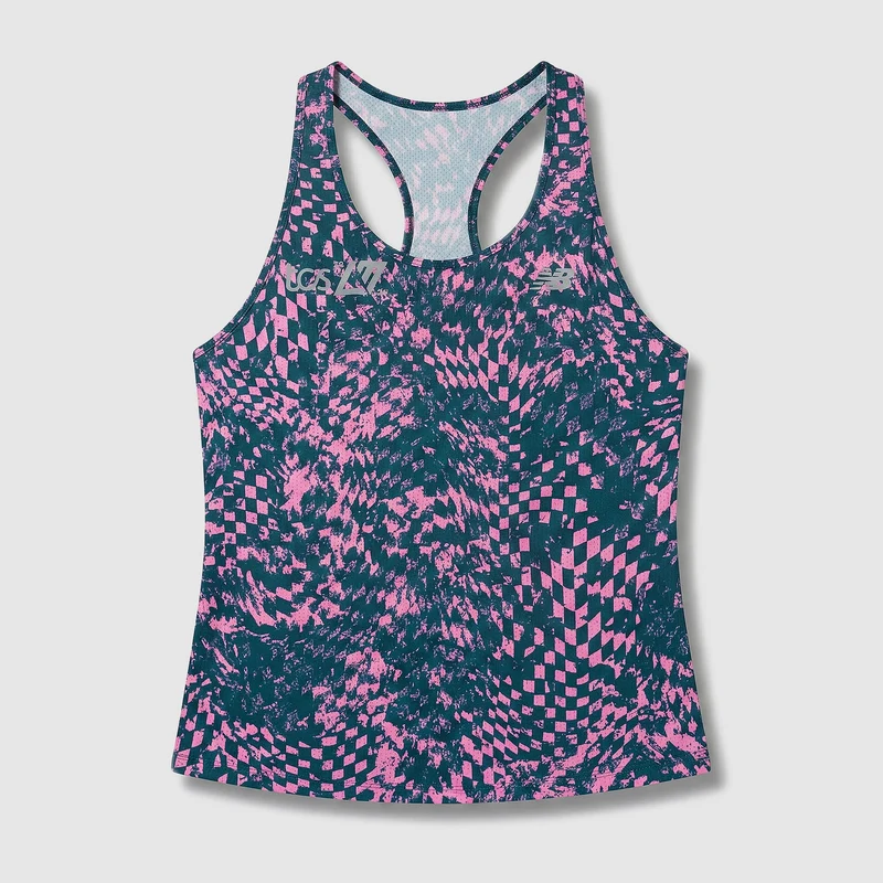 New Balance Womens London Edition Athletics Printed Singlet