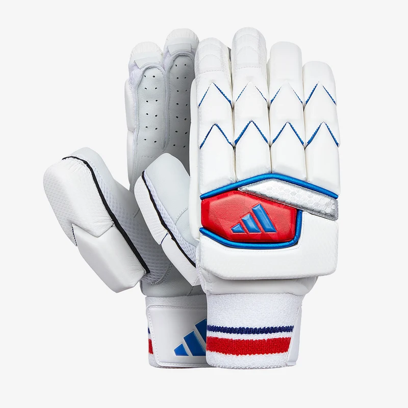 adidas Incurza 3.0 RH Batting Gloves - White/ Red/Blue