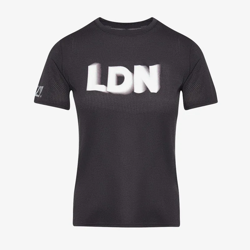 New Balance Womens London Marathon Graphic Athletics T-Shirt