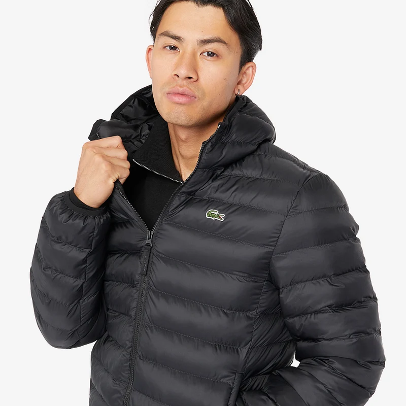 Lacoste Quilted Hooded Puffer Jacket