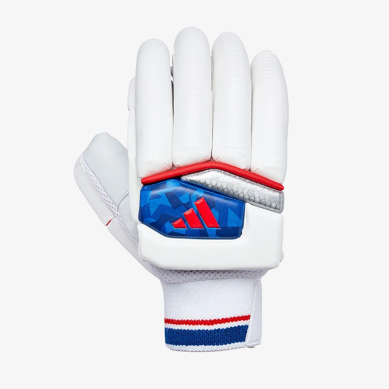 adidas Incurza 6.0 RH Batting Gloves - White/Blue/Red