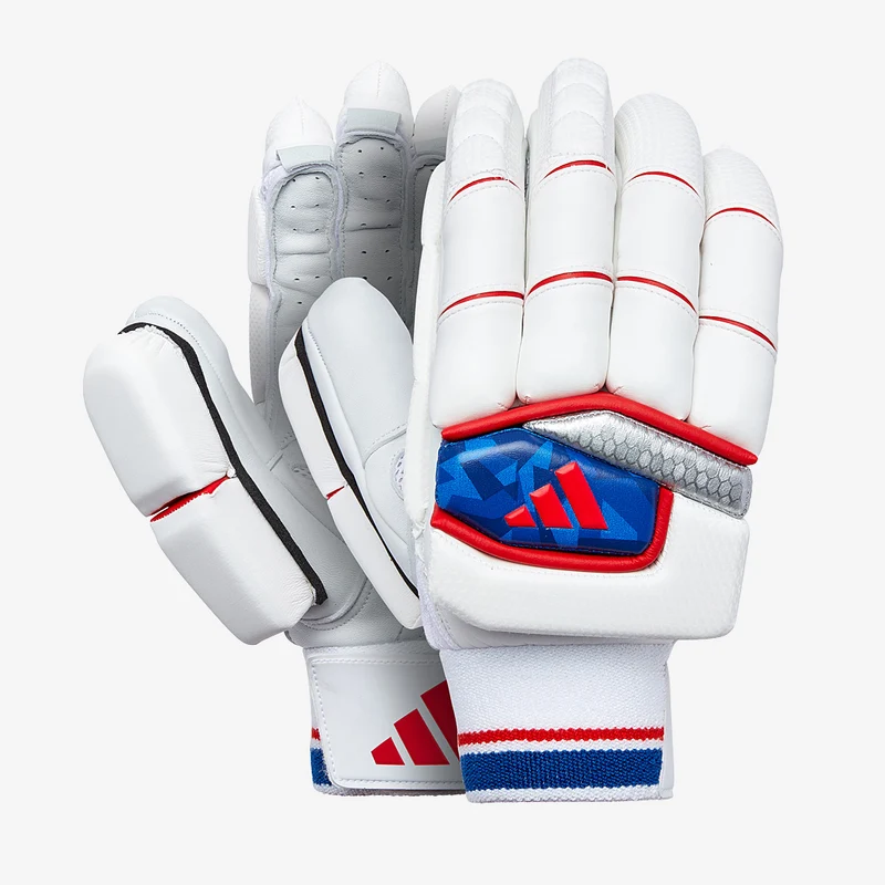 adidas Incurza 2.0 RH Batting Gloves - White/Blue/Red
