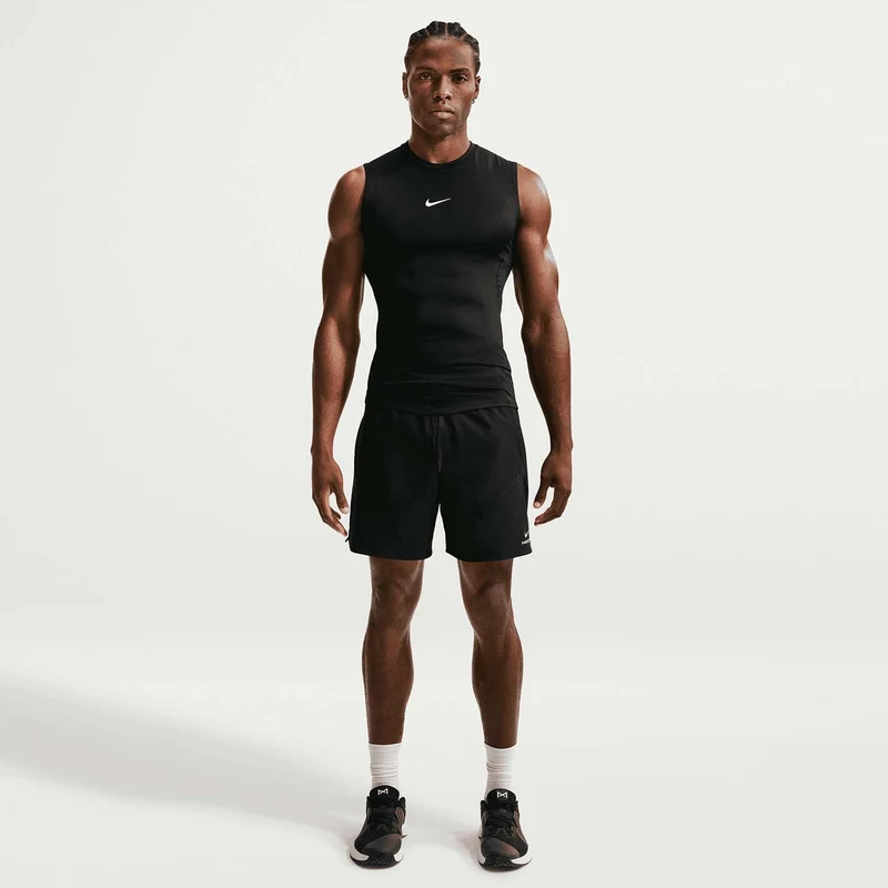 Pro Men's Dri-fit strakke, mouwloze fitnesstop