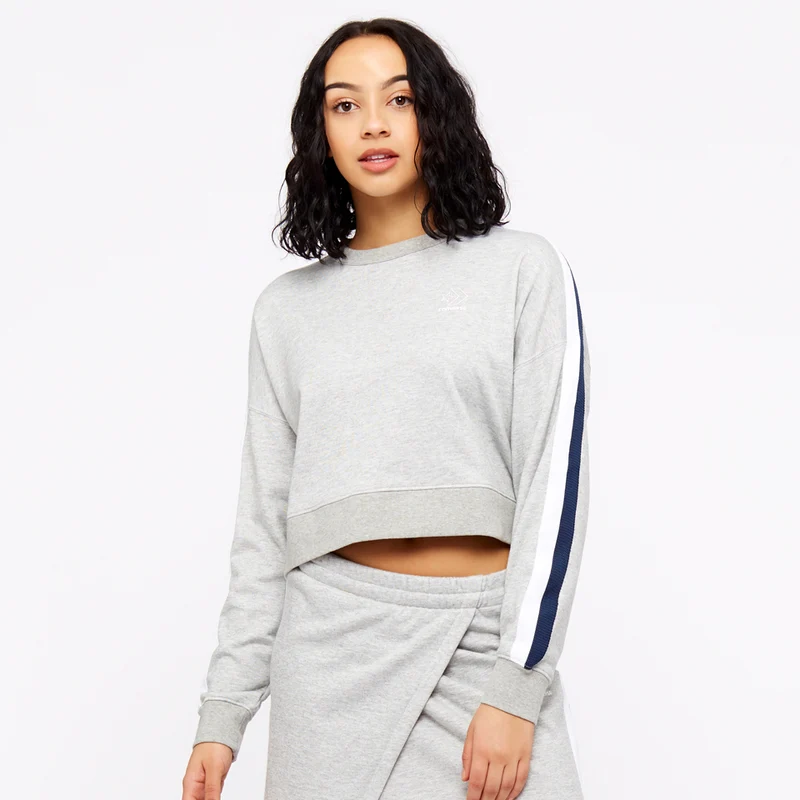 Converse Womens Star Chervon Track Cropped Crew