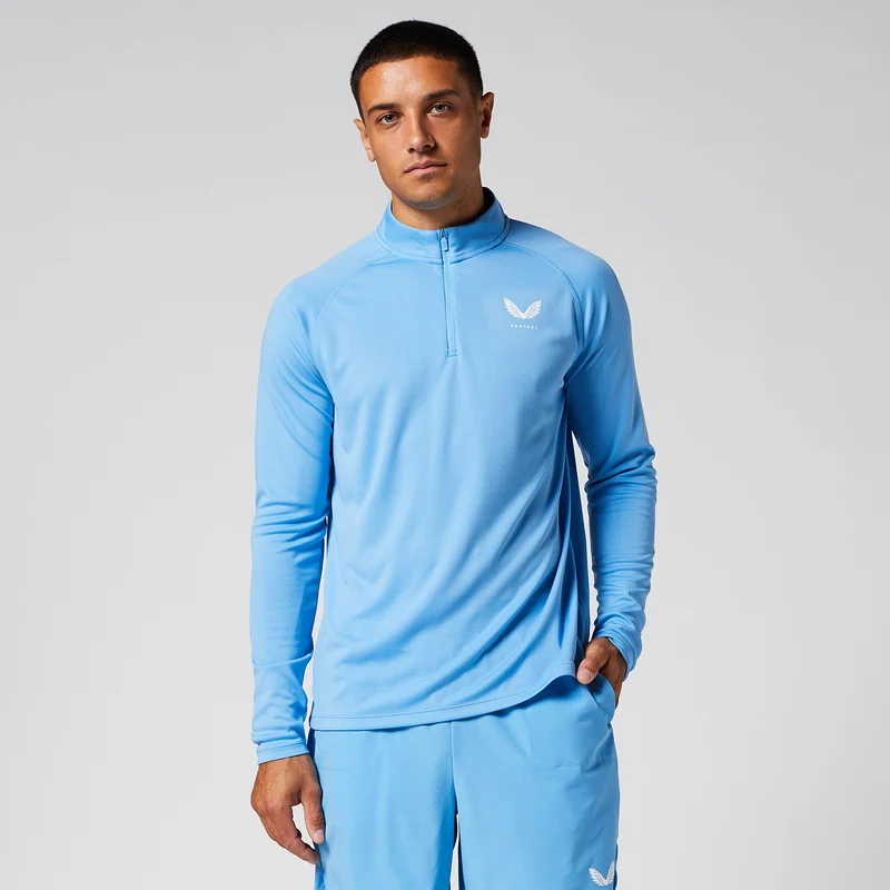 Castore 1/4 Zip Long Sleeve Tennis Top