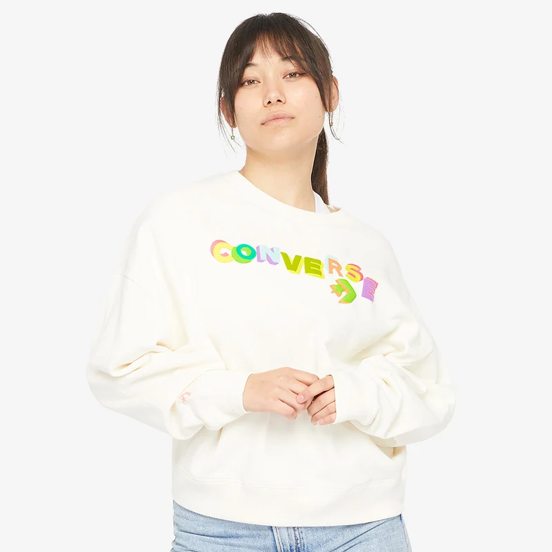 Converse Womens Heavyweight Graphic Crew