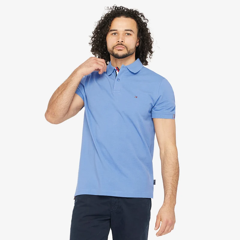Tommy Hilfiger RWB Tape Placket Regular Golf Polo Shirt