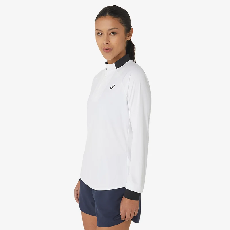 Asics Womens Court Long Sleeve Zip Top