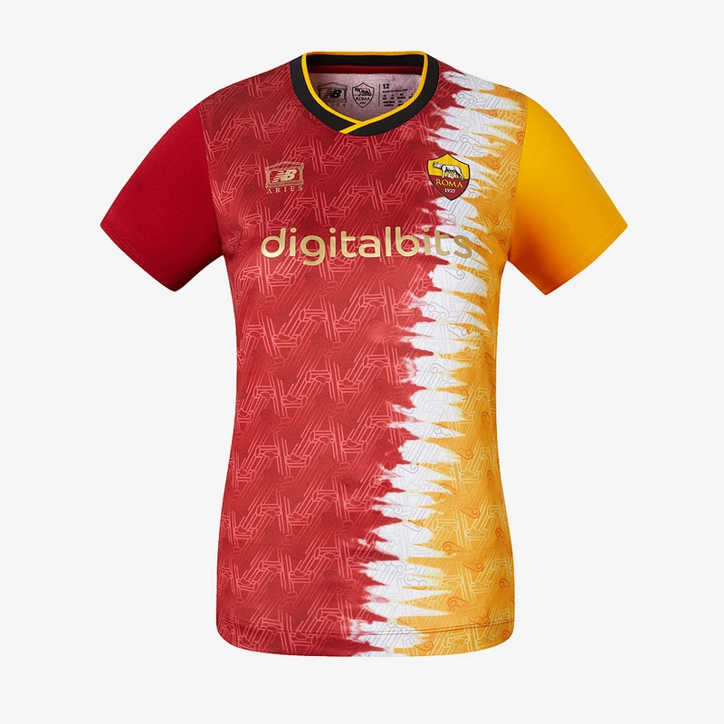 New Balance Roma x Aries Distro Capsule Womens Elite SS Giallorosso Shirt