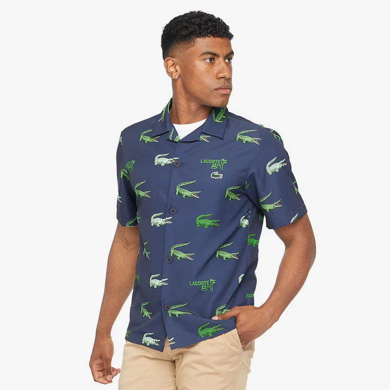 Lacoste Woven Casual Golf Shirt