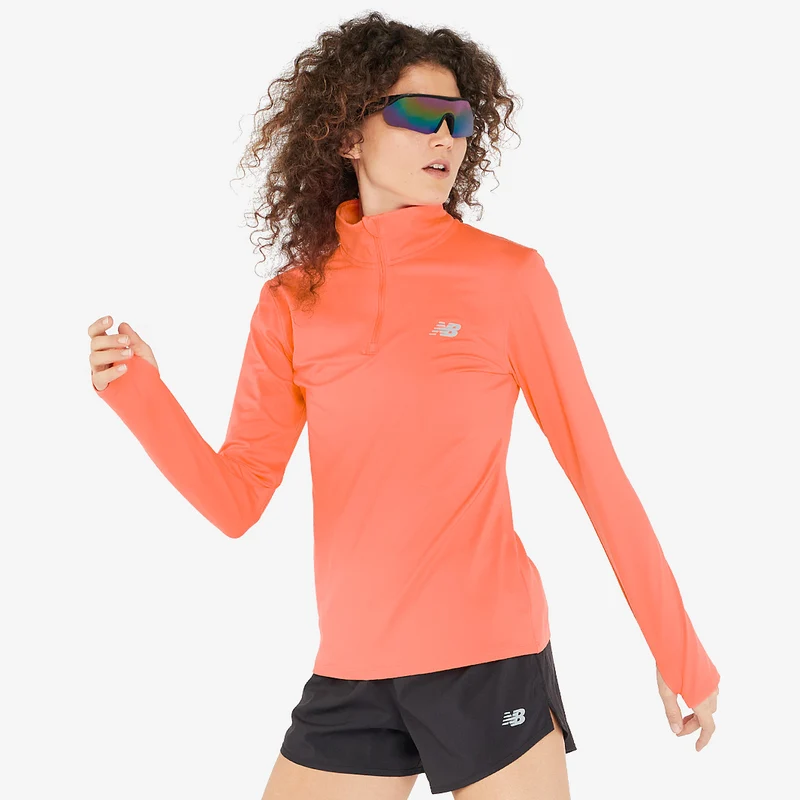 New Balance Womens Sport Essentials Space Dye 1/4 Zip