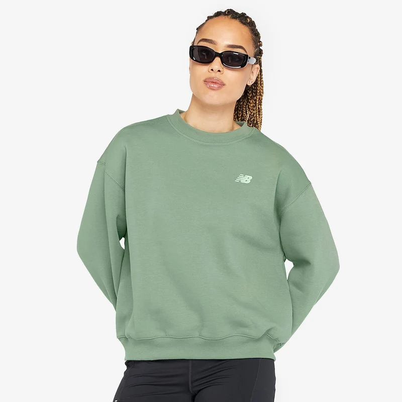 New Balance Womens Linear Heritage Sweatshirt