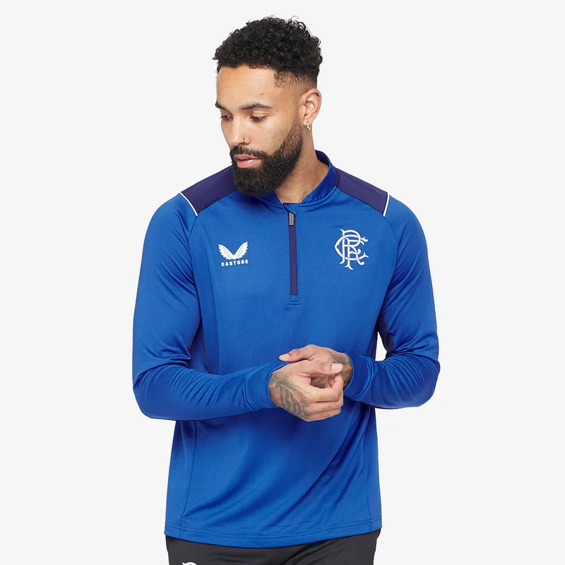 Castore Rangers 22/23 Players Midlayer Drill Top