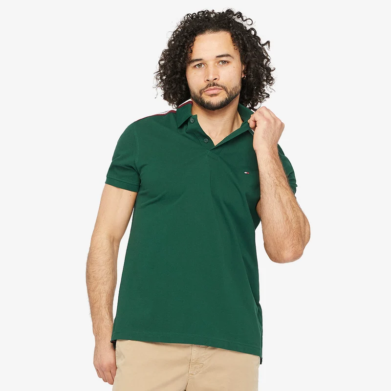 Tommy Hilfiger Global Stripe Placement Golf Polo Shirt