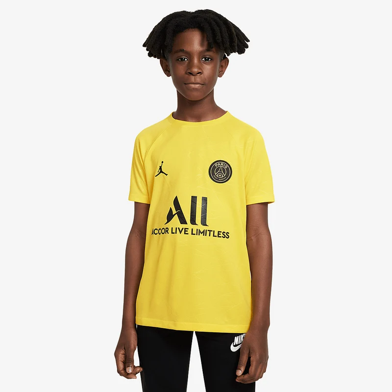Jordan x Paris Saint-Germain 22/23 Kids Dri-Fit 4th Pre-Match SS Top