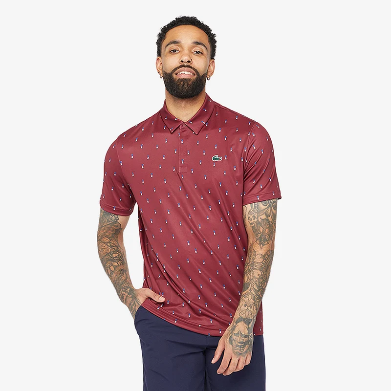 Lacoste Print Golf Polo Shirt