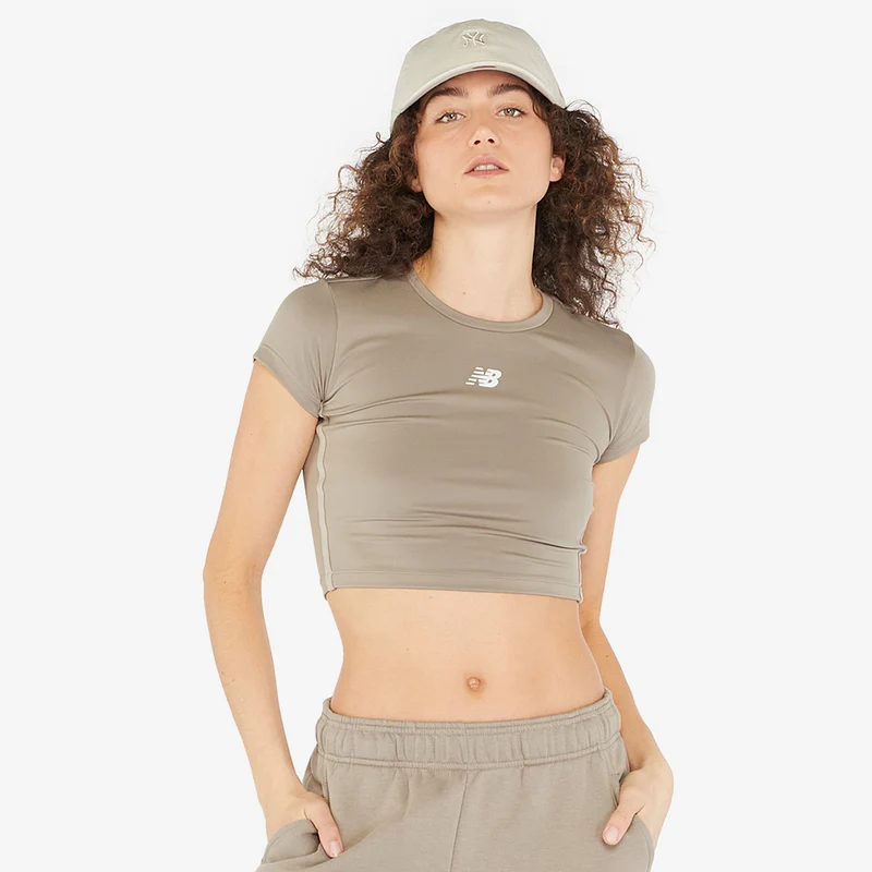 New Balance Womens Sport Essentials Crop T-Shirt